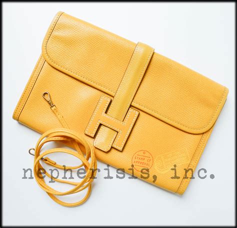 Hermes jige with strap